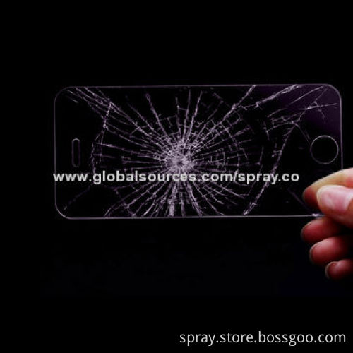 Tempered-glass Screen Film for iPhone 5/5S/5C, 9H Hardness, Super Easy to Install